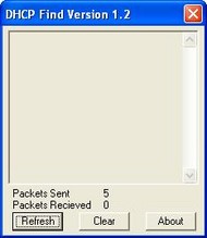 Roadkils DHCP Find screenshot